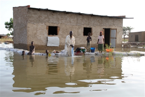 Flooding in Chad. Use of technology to warn of disasters is increasing Flooding in Chad. Use of technology to warn of disasters is increasing