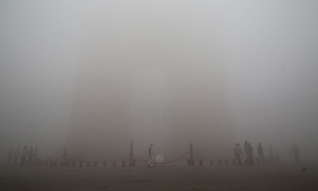 India Gate can barely be seen through smog in Delhi. Around 4.3 million deaths in 2012 were caused by indoor air pollution, mostly from wood and coal stoves in Asia. Photograph: Louis Dowse/Corbis India Gate can barely be seen through smog in Delhi. Around 4.3 million deaths in 2012 were caused by indoor air pollution, mostly from wood and coal stoves in Asia.