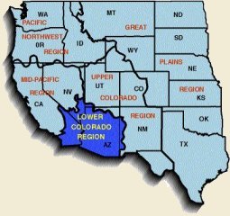 Lower Colorado Region Map