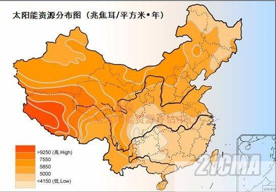 Solar Energy Capacity throughout China Solar Energy Capacity throughout China