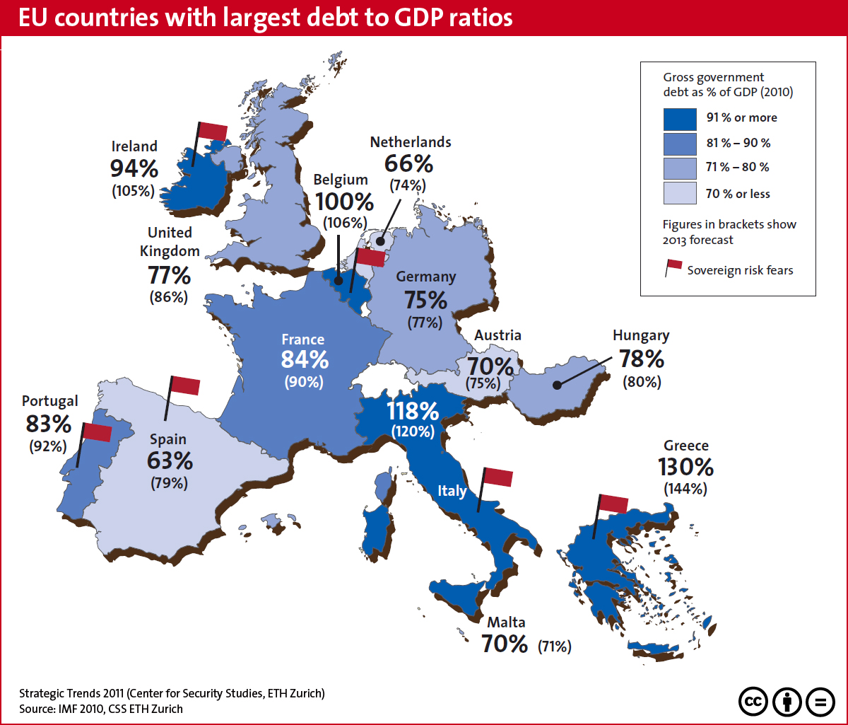 EU countries with largest debt to GDP ratios EU countries with largest debt to GDP ratios