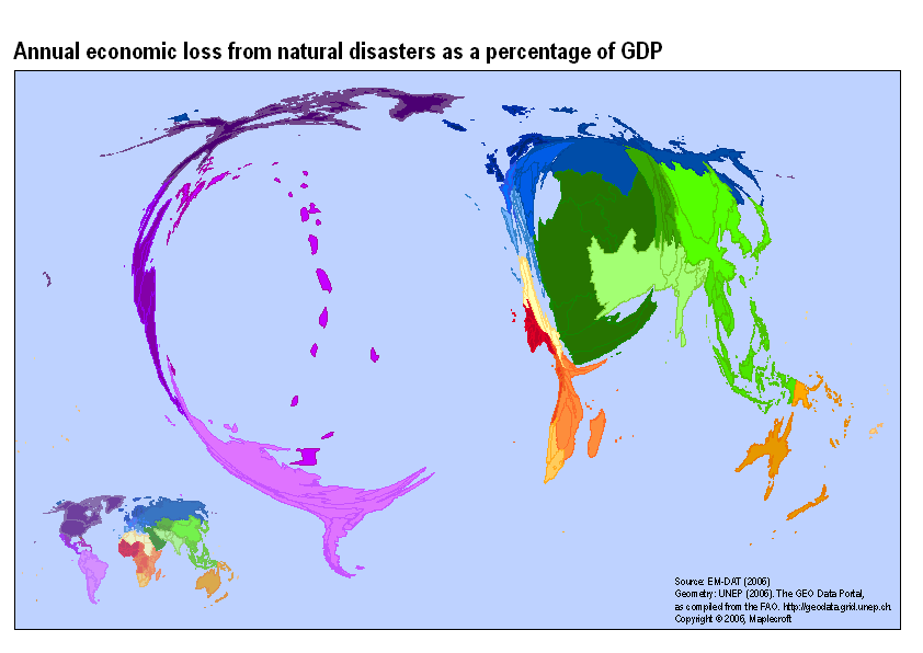 Annual economic loss from natural disasters as a percentage of GDP Annual economic loss from natural disasters as a percentage of GDP
