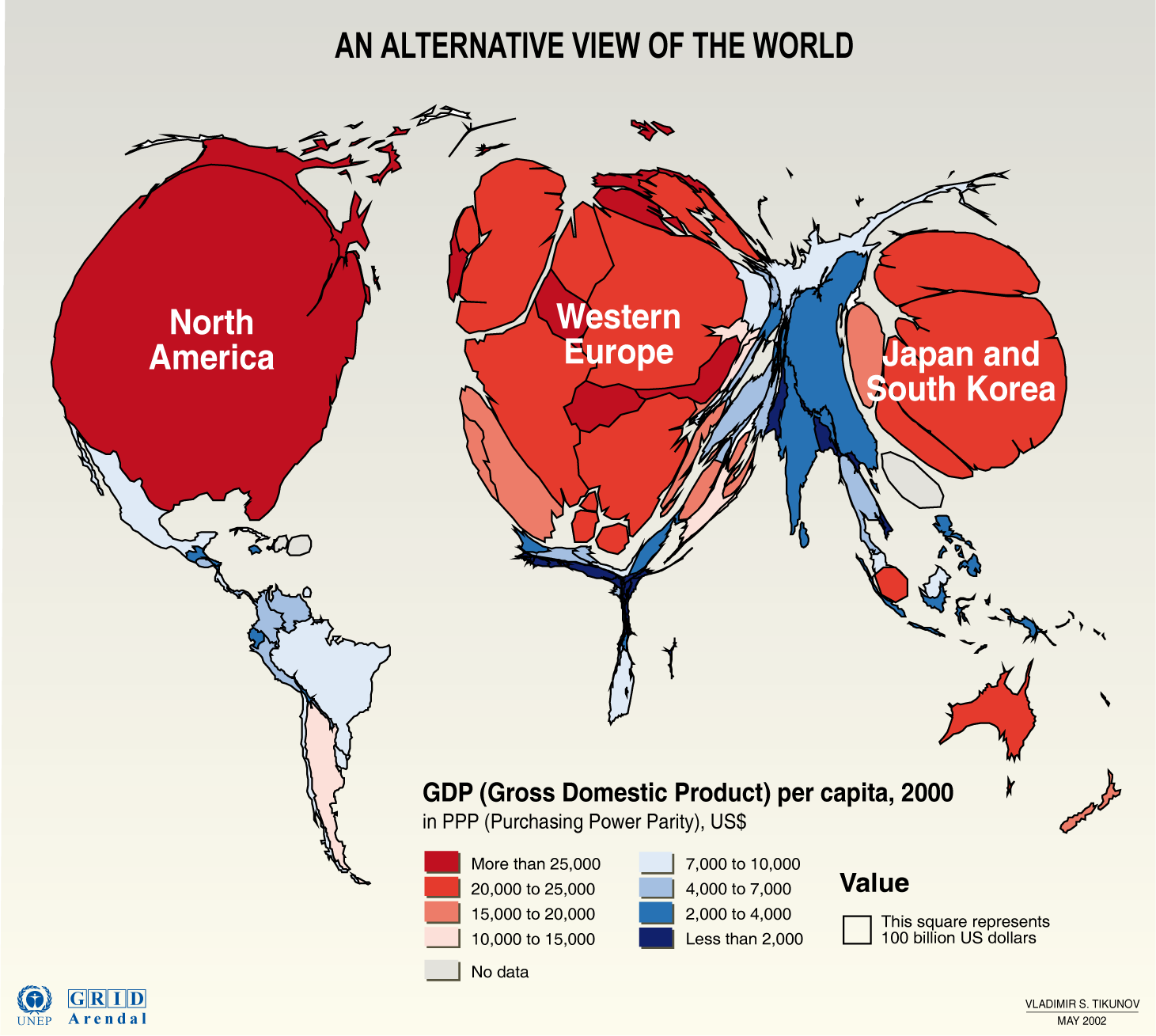 GDP per person World map GDP per person World map