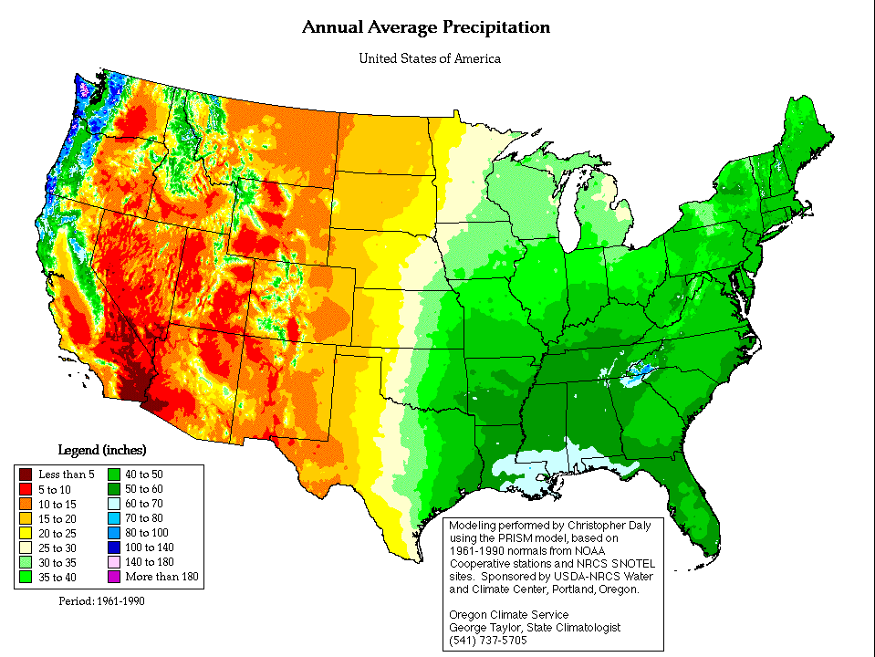 Annual Average Precipitation Annual Average Precipitation