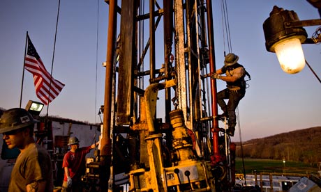 Shale gas is drilled in Bradford County, Pennsylvania. Steiner argues the rapid spread of natural gas is putting off the transition to low-carbon or zero-carbon fuels. Photograph: Bloomberg/Getty Shale gas is drilled in Bradford County, Pennsylvania. Steiner argues the rapid spread of natural gas is putting off the transition to low-carbon or zero-carbon fuels. Photograph: Bloomberg/Getty