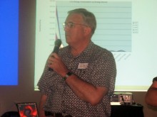 Dan Noble presenting the Sustainability Metrics for the Energy/Climate working g